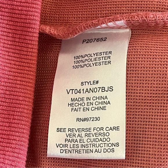 Steve Madden Faux Fur Sweatshirt Top stripe medium tea rose pink - Picture 11 of 16